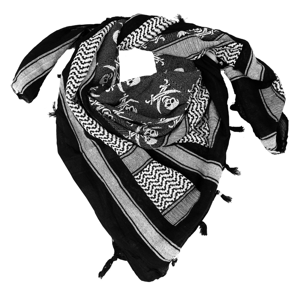 Rothco Skulls Shemagh Tactical Desert Keffiyeh Scarf