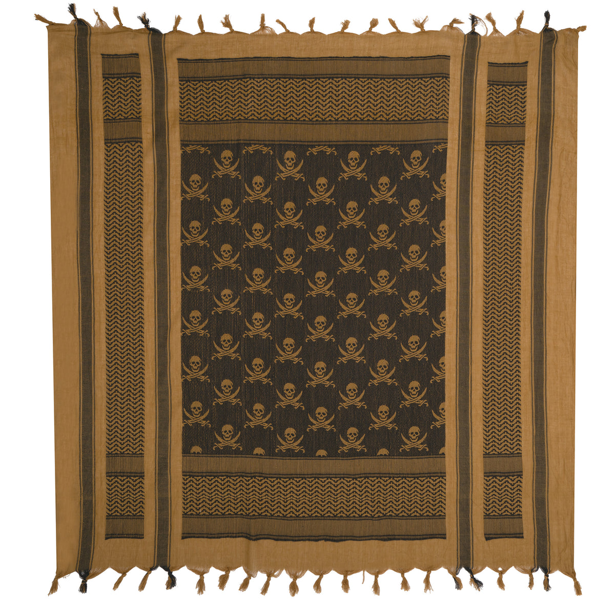 Rothco Skulls Shemagh Tactical Desert Keffiyeh Scarf