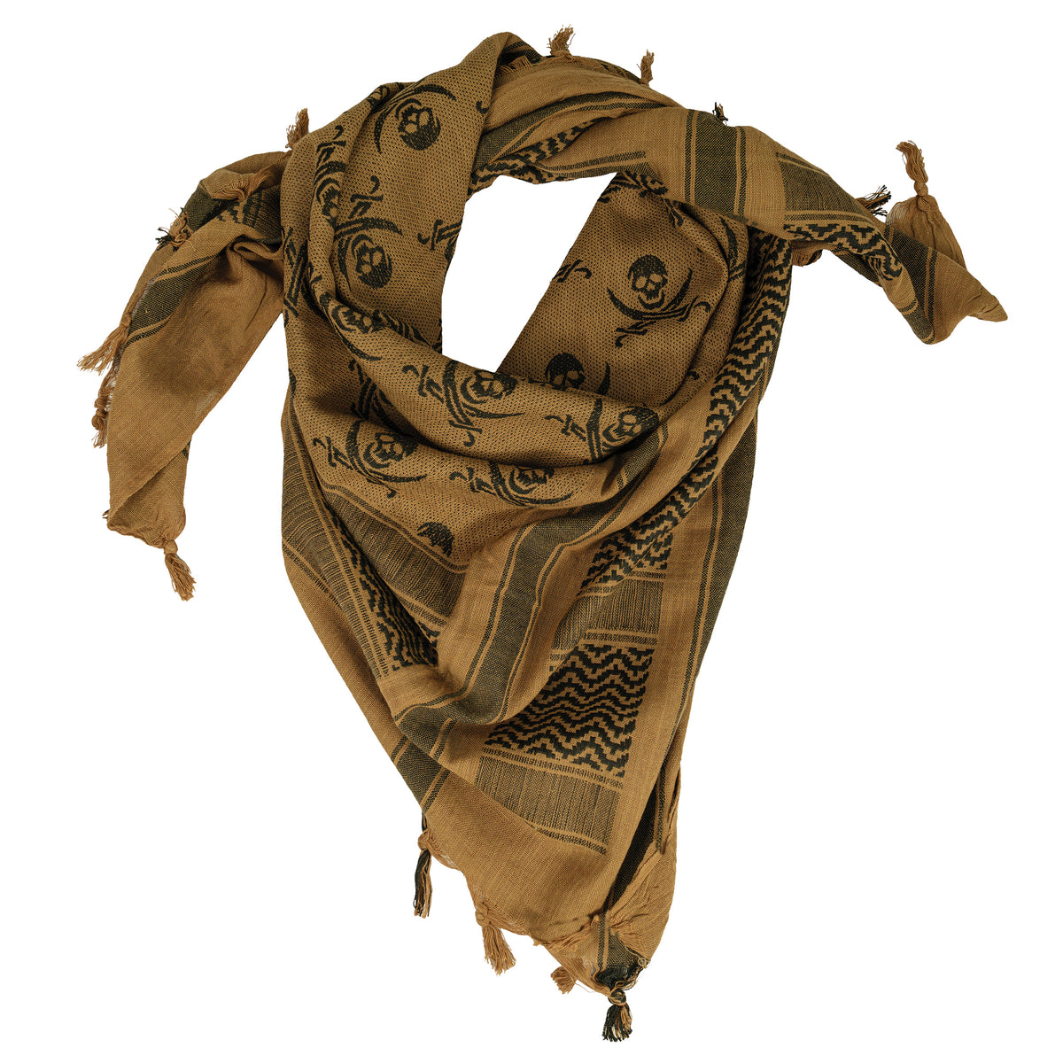 Rothco Skulls Shemagh Tactical Desert Keffiyeh Scarf