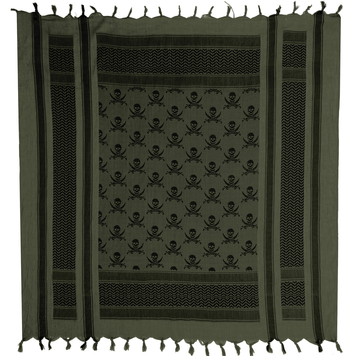 Rothco Skulls Shemagh Tactical Desert Keffiyeh Scarf