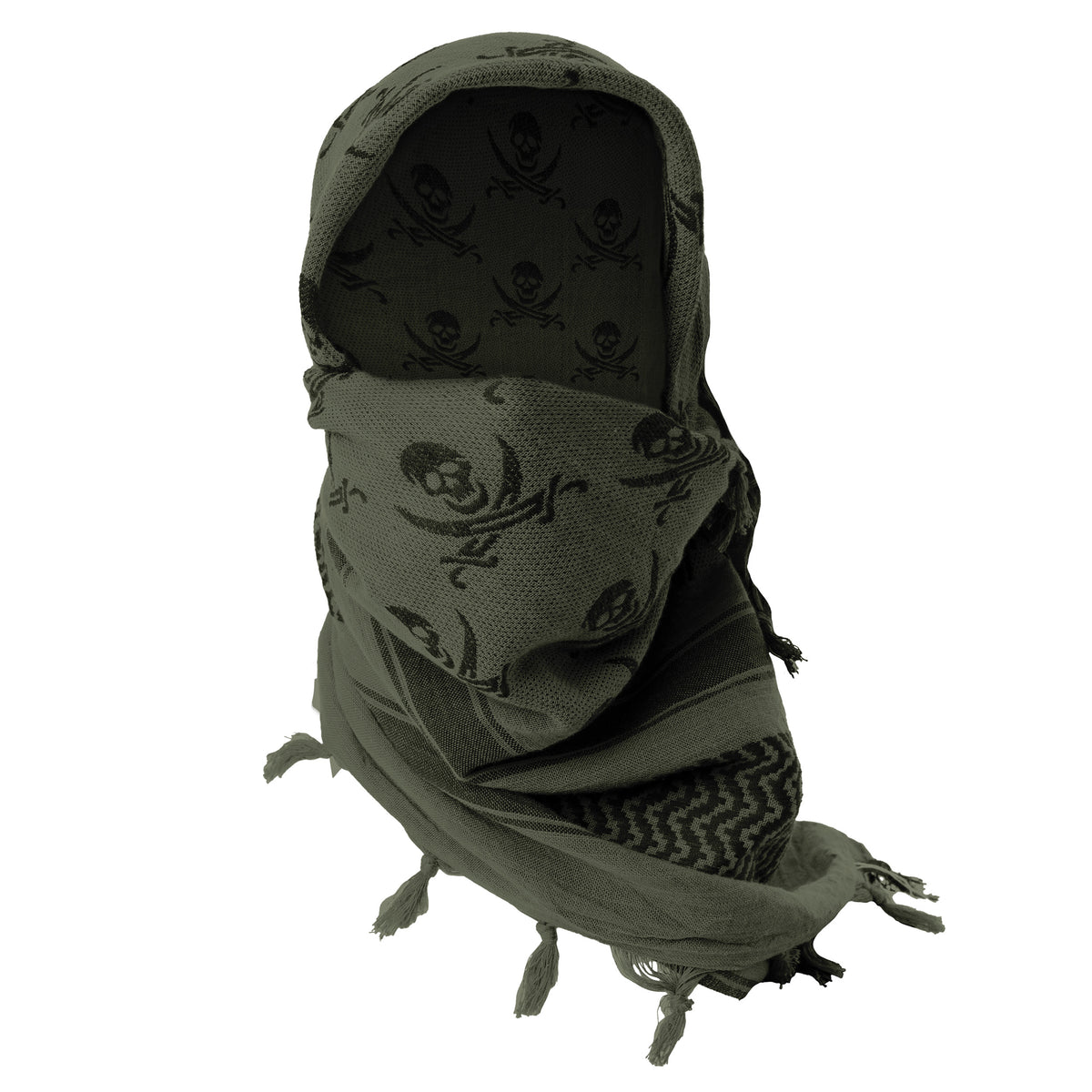 Rothco Skulls Shemagh Tactical Desert Keffiyeh Scarf