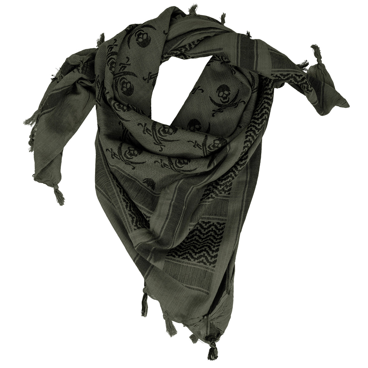 Rothco Skulls Shemagh Tactical Desert Keffiyeh Scarf