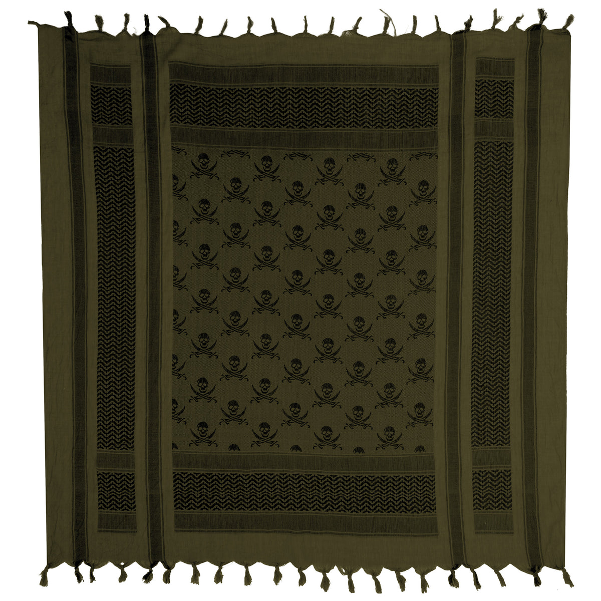 Rothco Skulls Shemagh Tactical Desert Keffiyeh Scarf