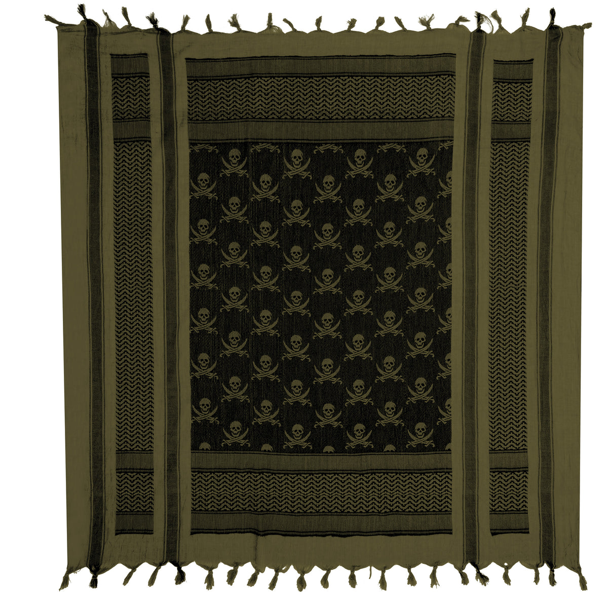 Rothco Skulls Shemagh Tactical Desert Keffiyeh Scarf