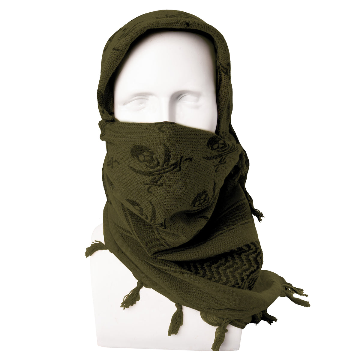 Rothco Skulls Shemagh Tactical Desert Keffiyeh Scarf