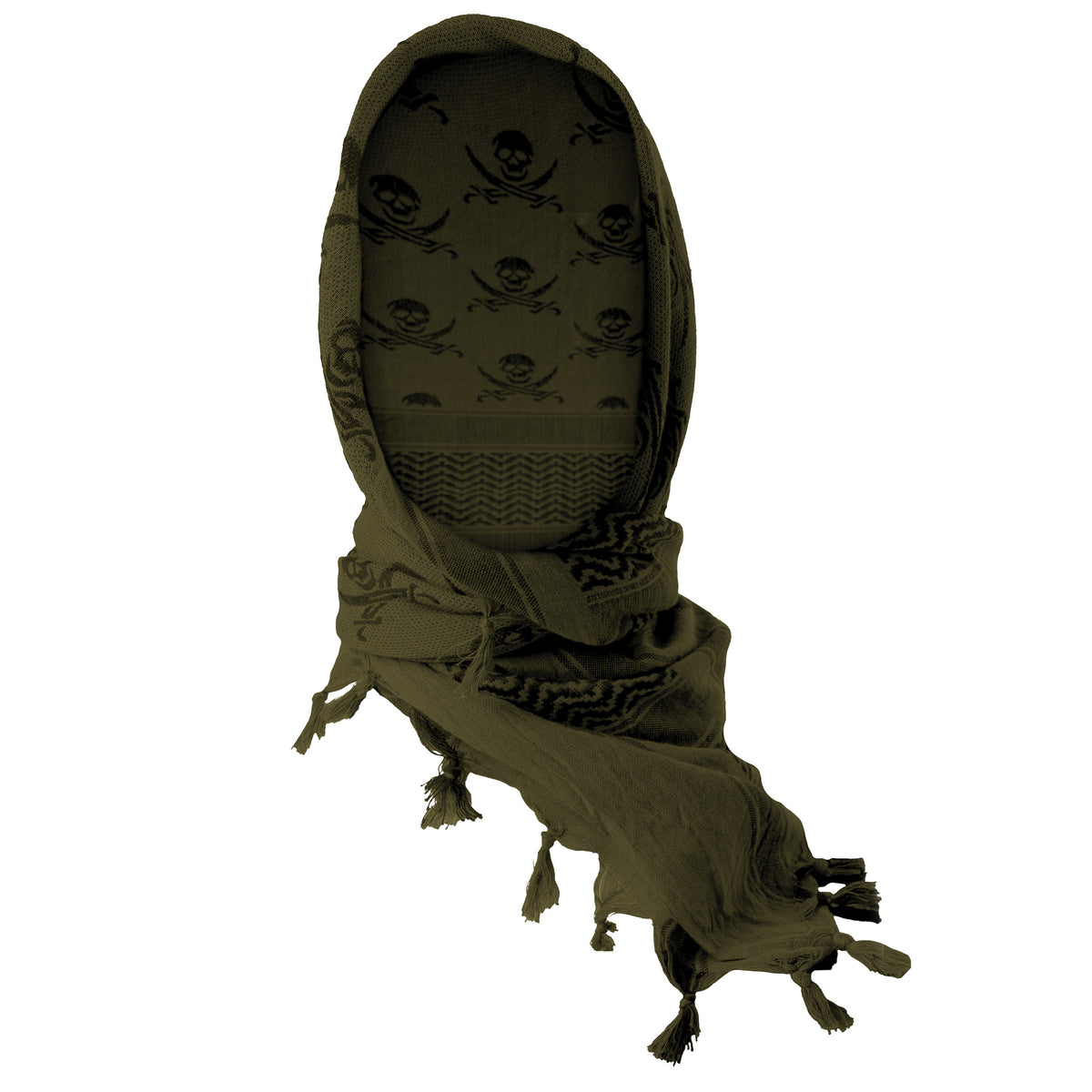 Rothco Skulls Shemagh Tactical Desert Keffiyeh Scarf