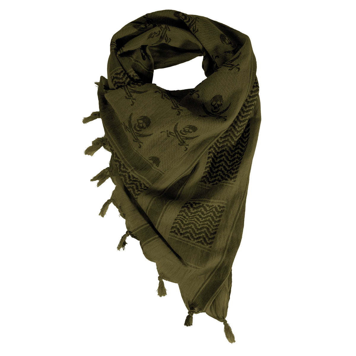 Rothco Skulls Shemagh Tactical Desert Keffiyeh Scarf