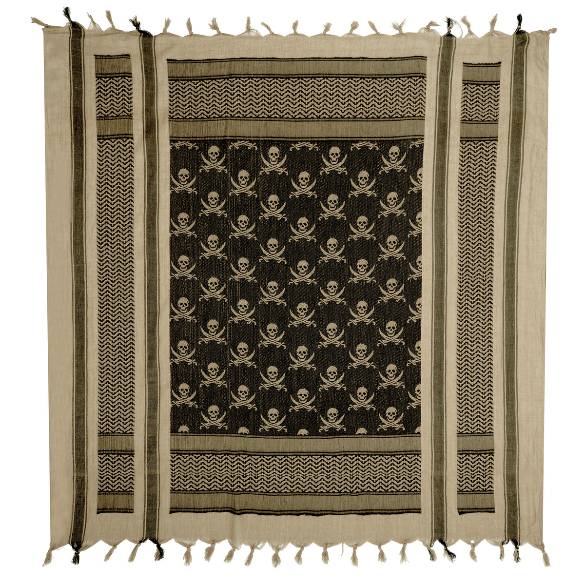 Rothco Skulls Shemagh Tactical Desert Keffiyeh Scarf