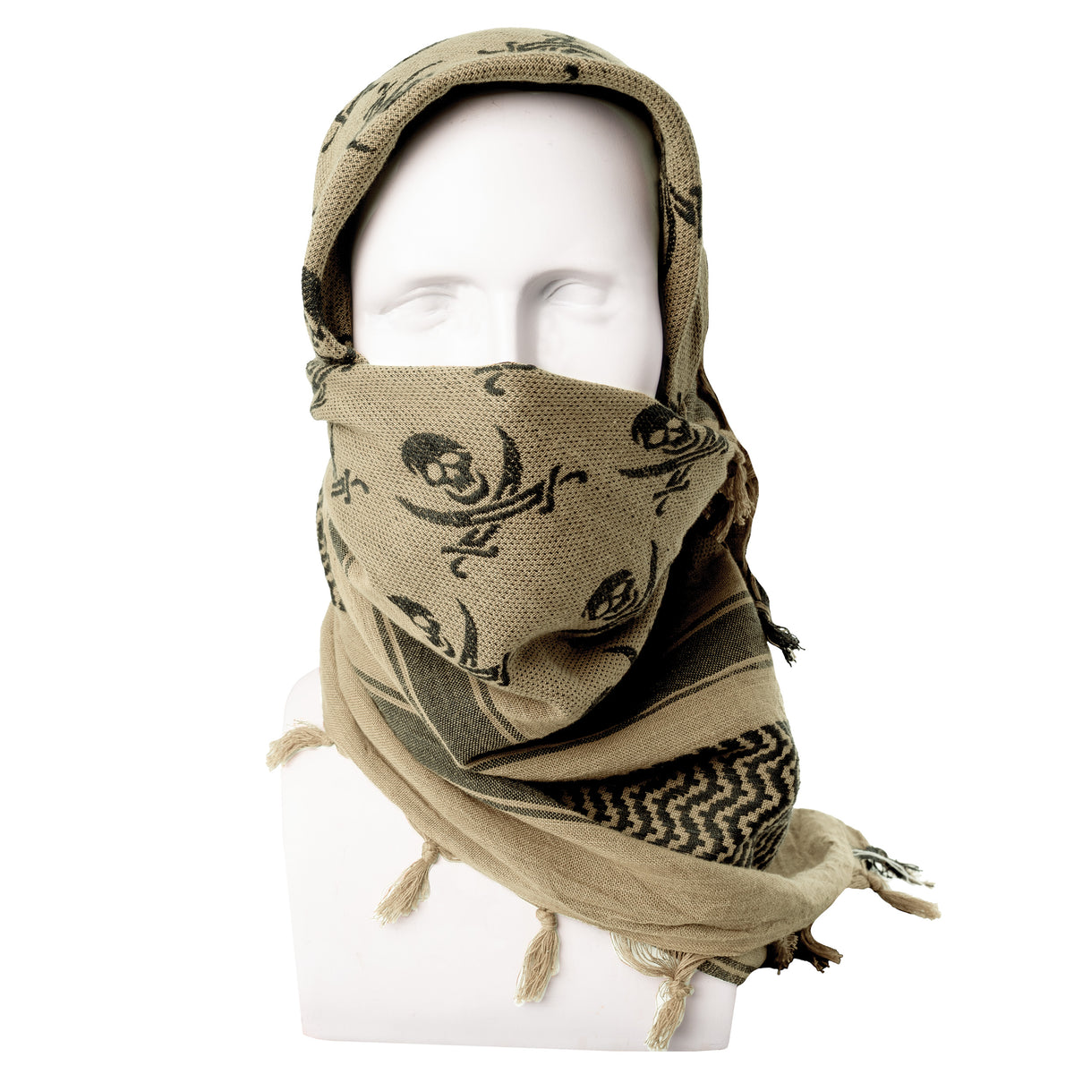 Rothco Skulls Shemagh Tactical Desert Keffiyeh Scarf