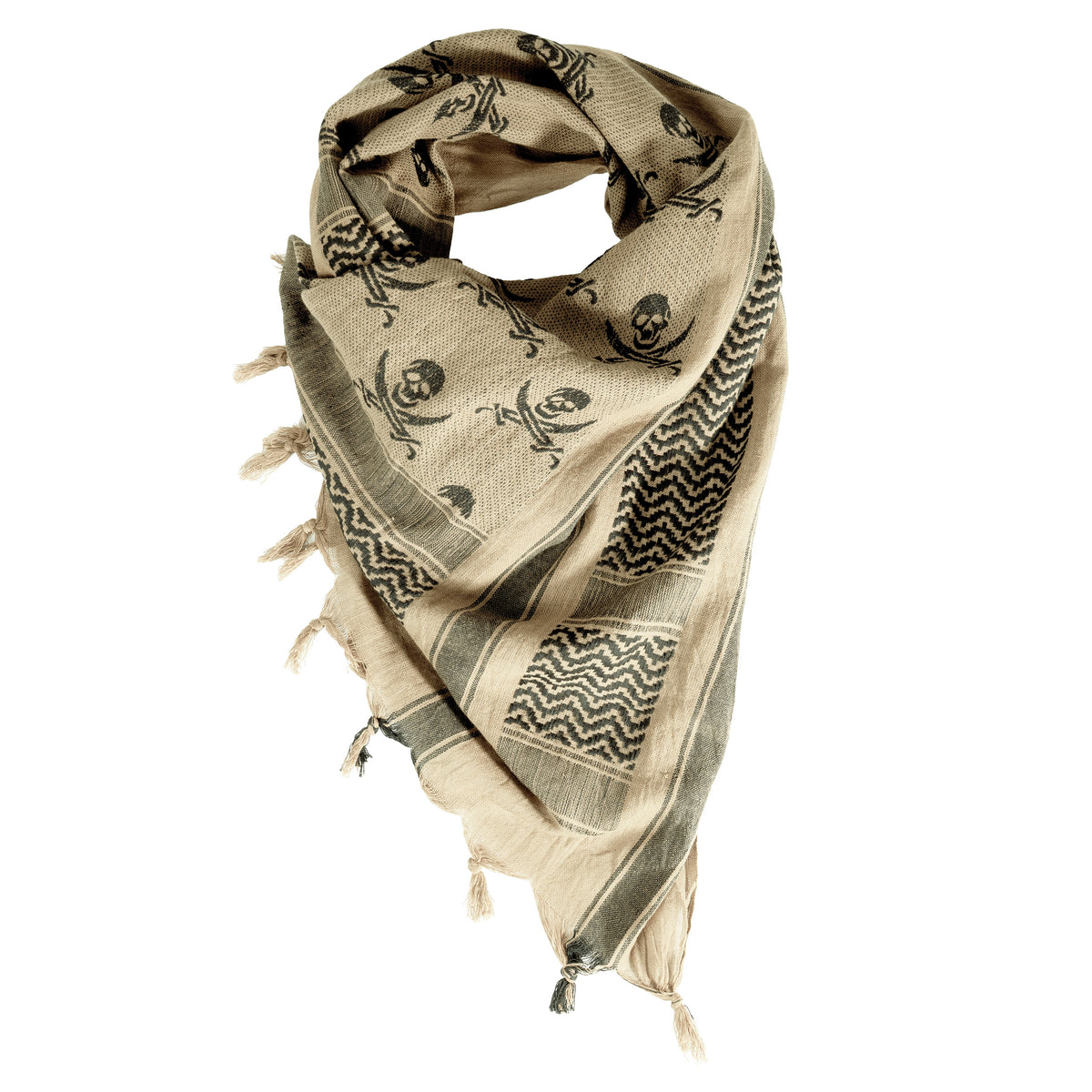 Rothco Skulls Shemagh Tactical Desert Keffiyeh Scarf