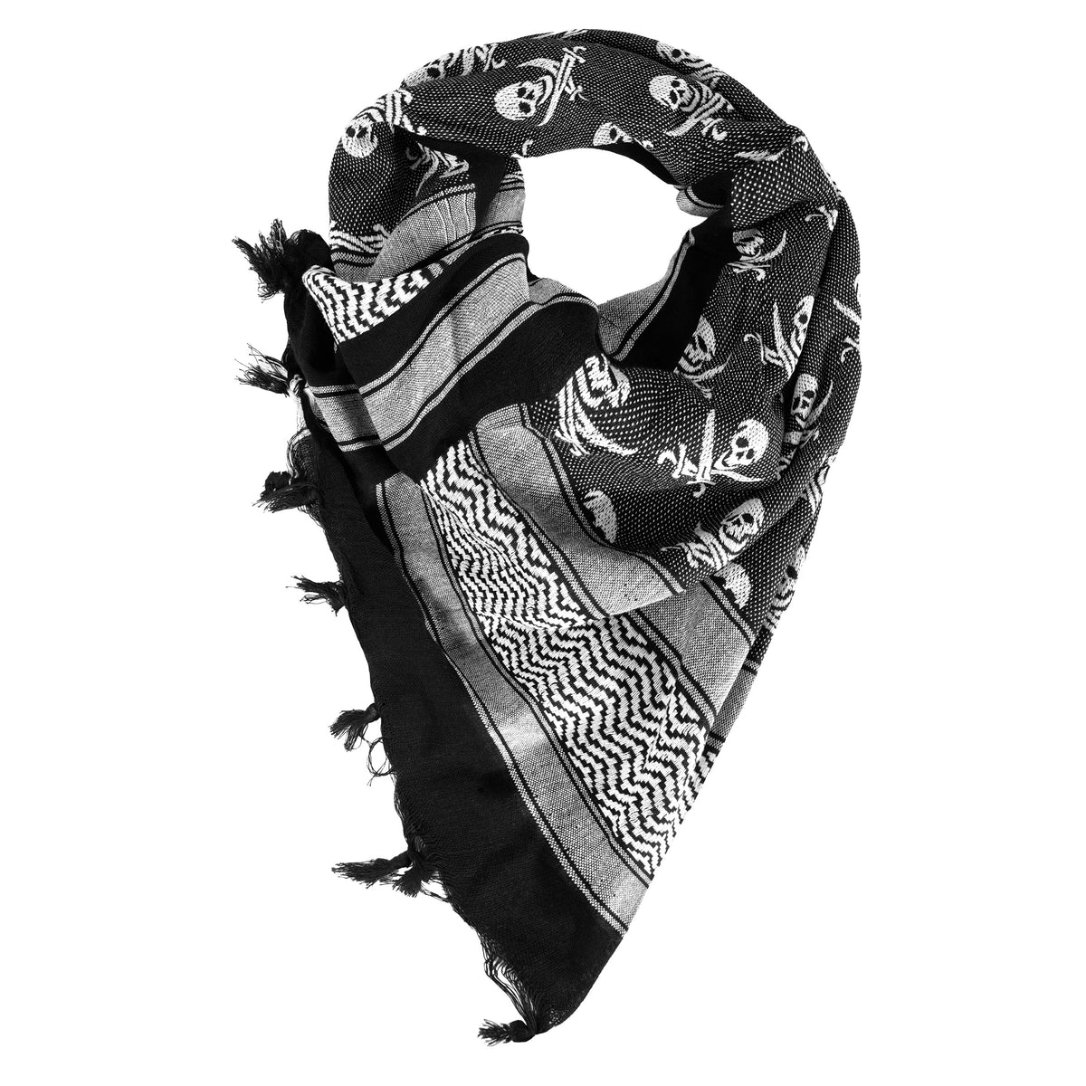 Rothco Skulls Shemagh Tactical Desert Keffiyeh Scarf