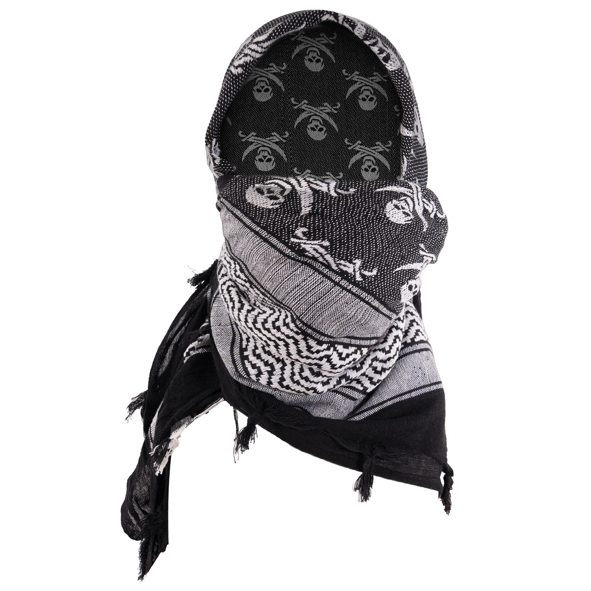 Rothco Skulls Shemagh Tactical Desert Keffiyeh Scarf
