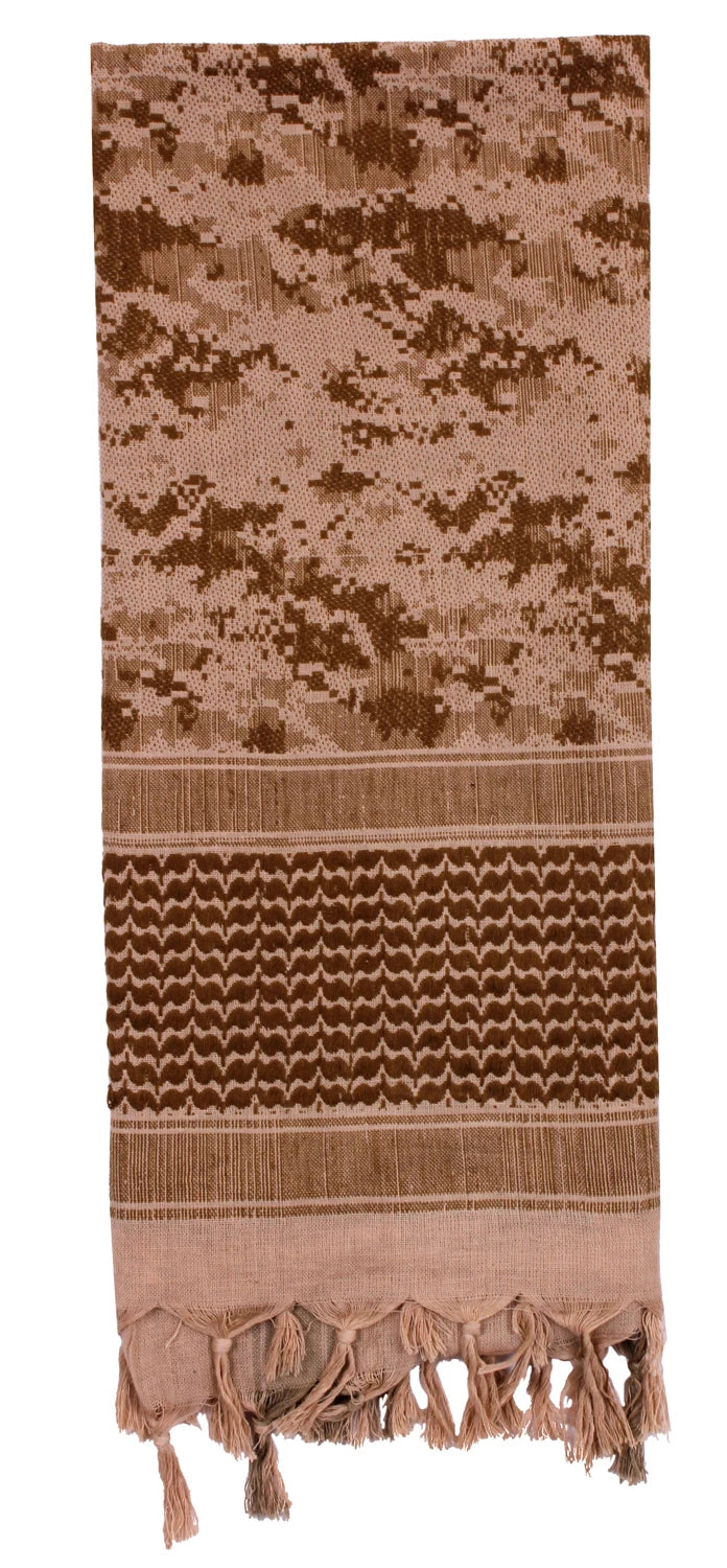 Rothco Digital Camo Shemagh Tactical Desert Keffiyeh Scarf