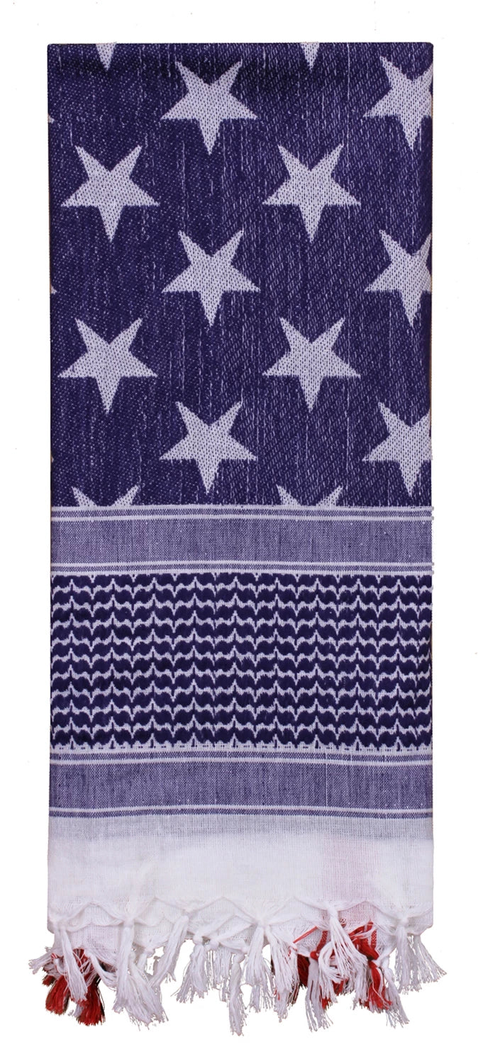Rothco Stars and Stripes US Flag Shemagh Tactical Desert Keffiyeh Scarf