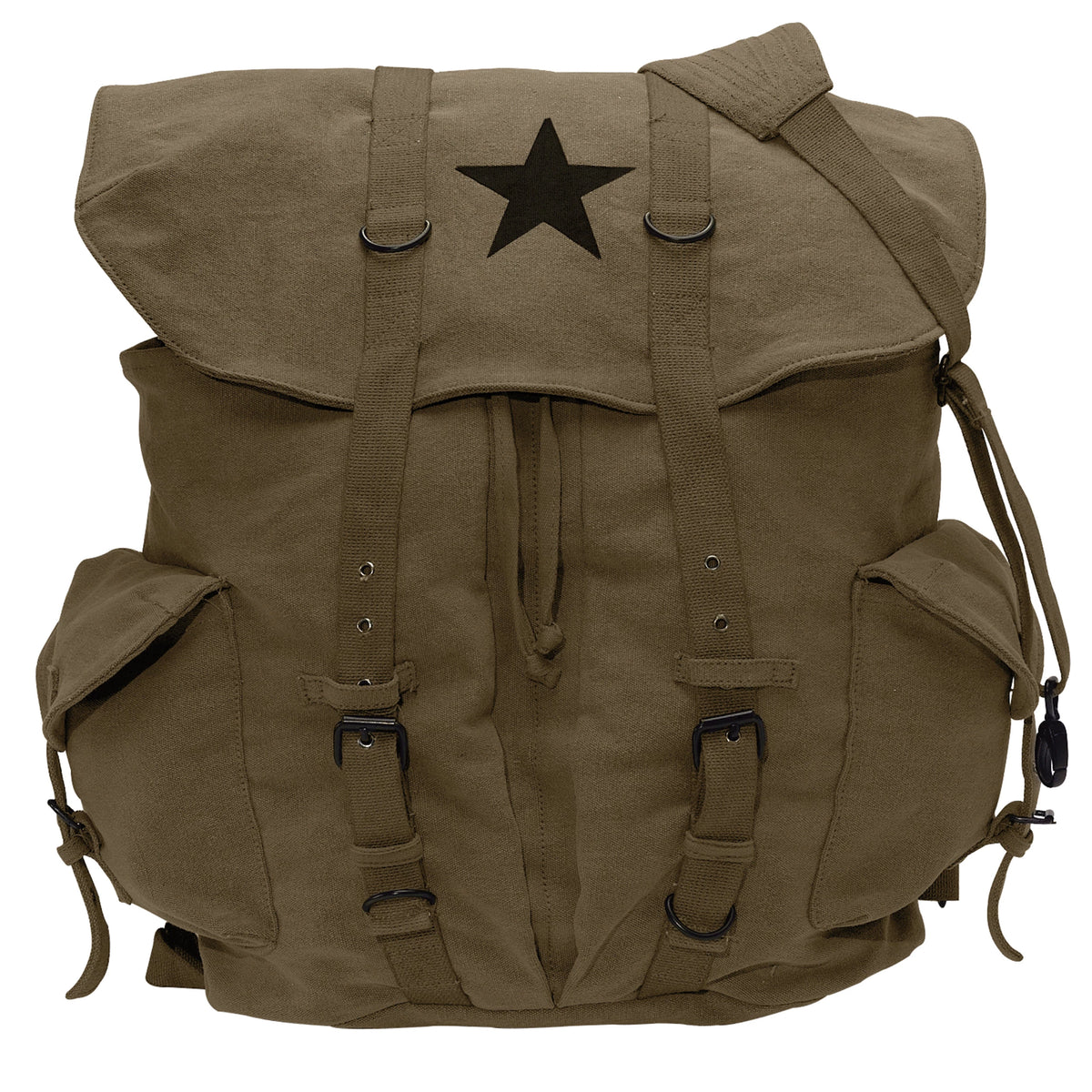 Rothco Vintage Weekender Canvas Backpack with Star