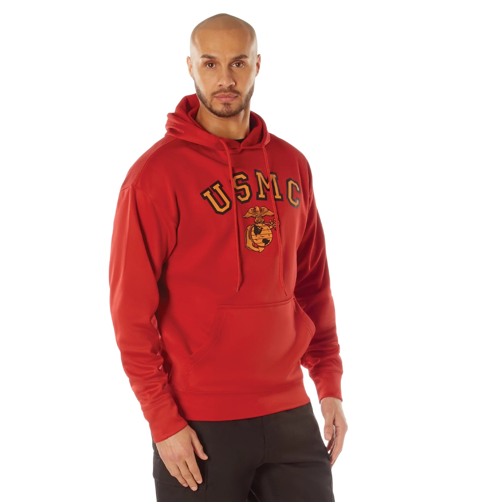 Rothco USMC Eagle, Globe, and Anchor Pullover Hooded Sweatshirt