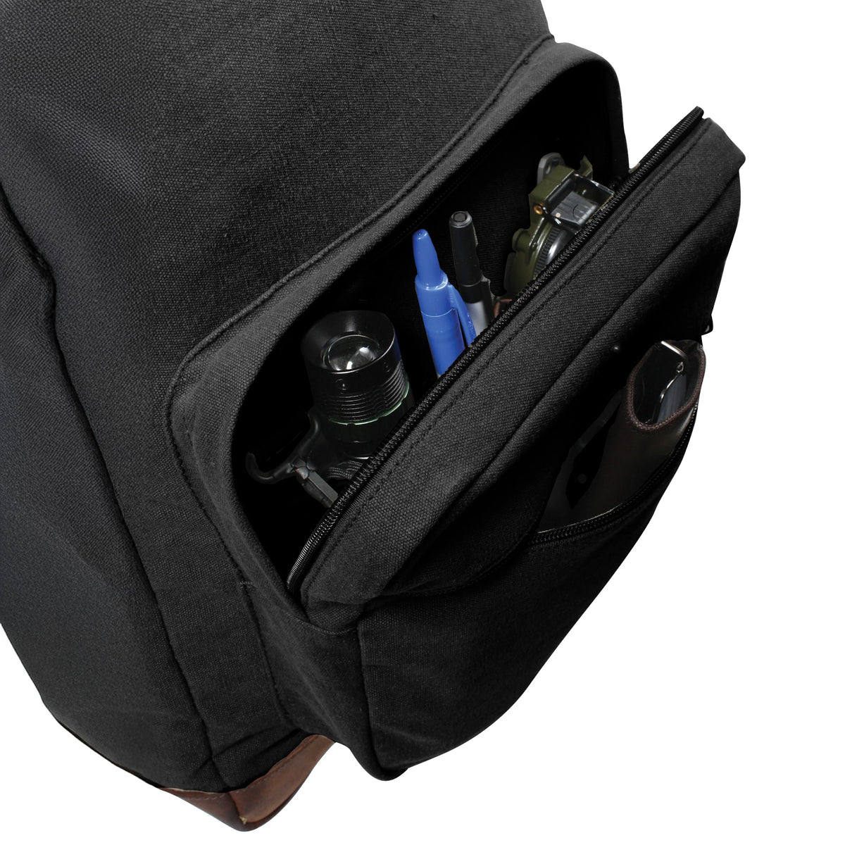 Rothco Vintage Canvas Teardrop Backpack With Leather Accents