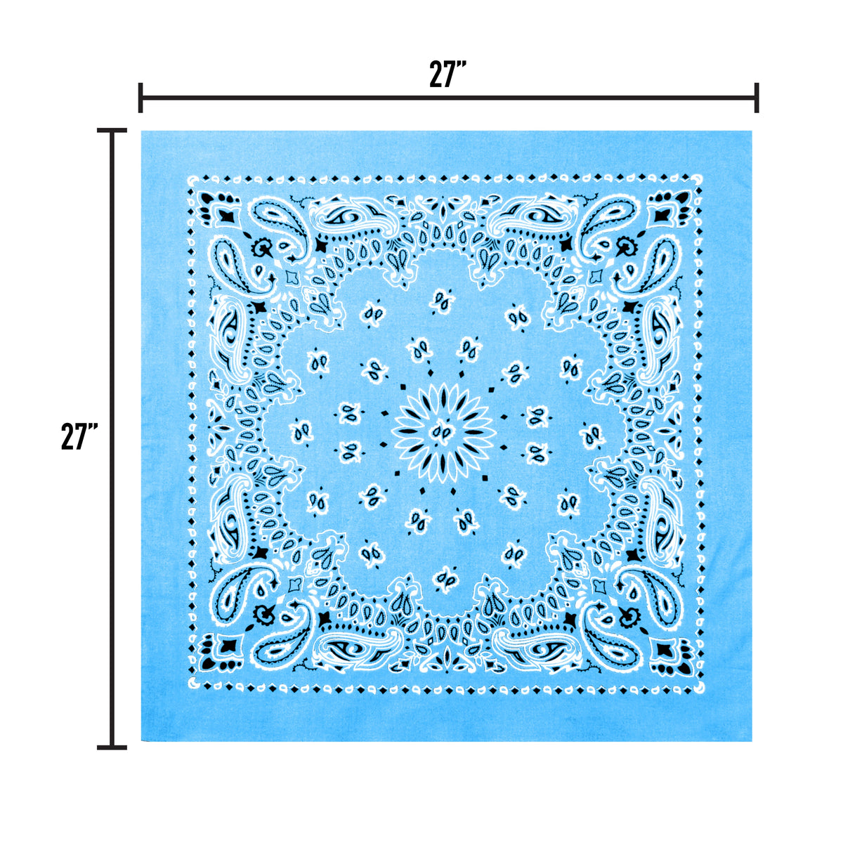 Rothco Trainmen Paisley Bandana – Extra-Large - 27” X 27"