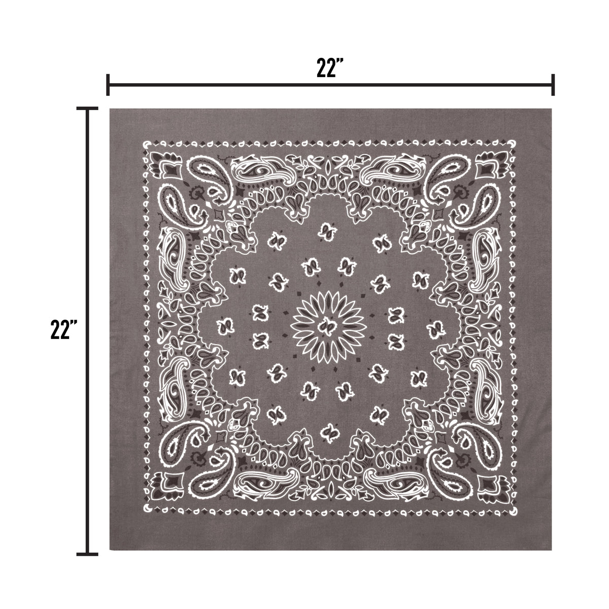 Rothco Trainmen Paisley Bandana - 22" X 22"
