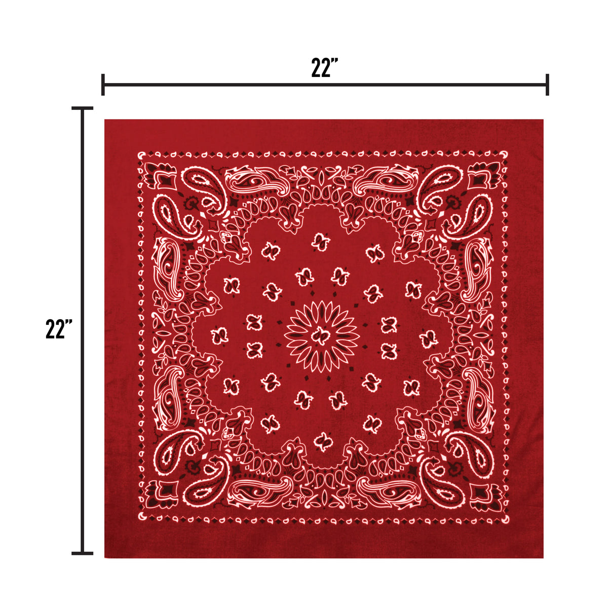 Rothco Trainmen Paisley Bandana - 22" X 22"