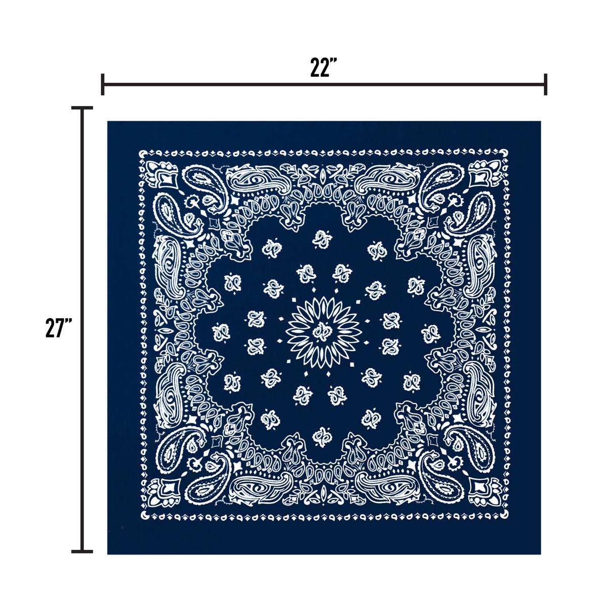 Rothco Trainmen Paisley Bandana - 22" X 22"