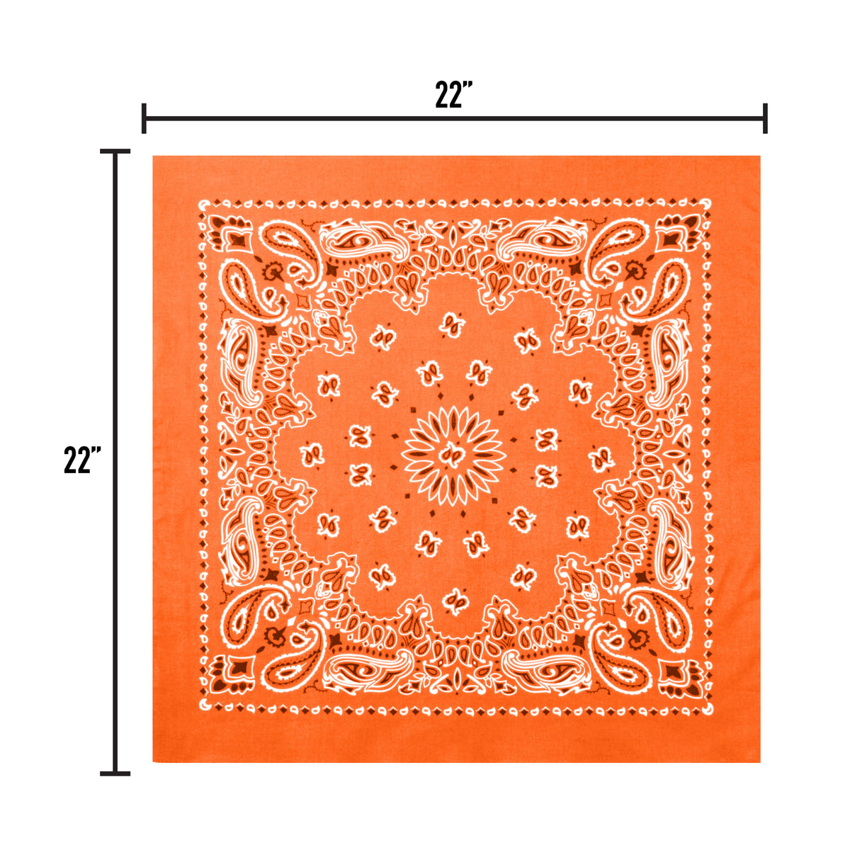 Rothco Trainmen Paisley Bandana - 22" X 22"