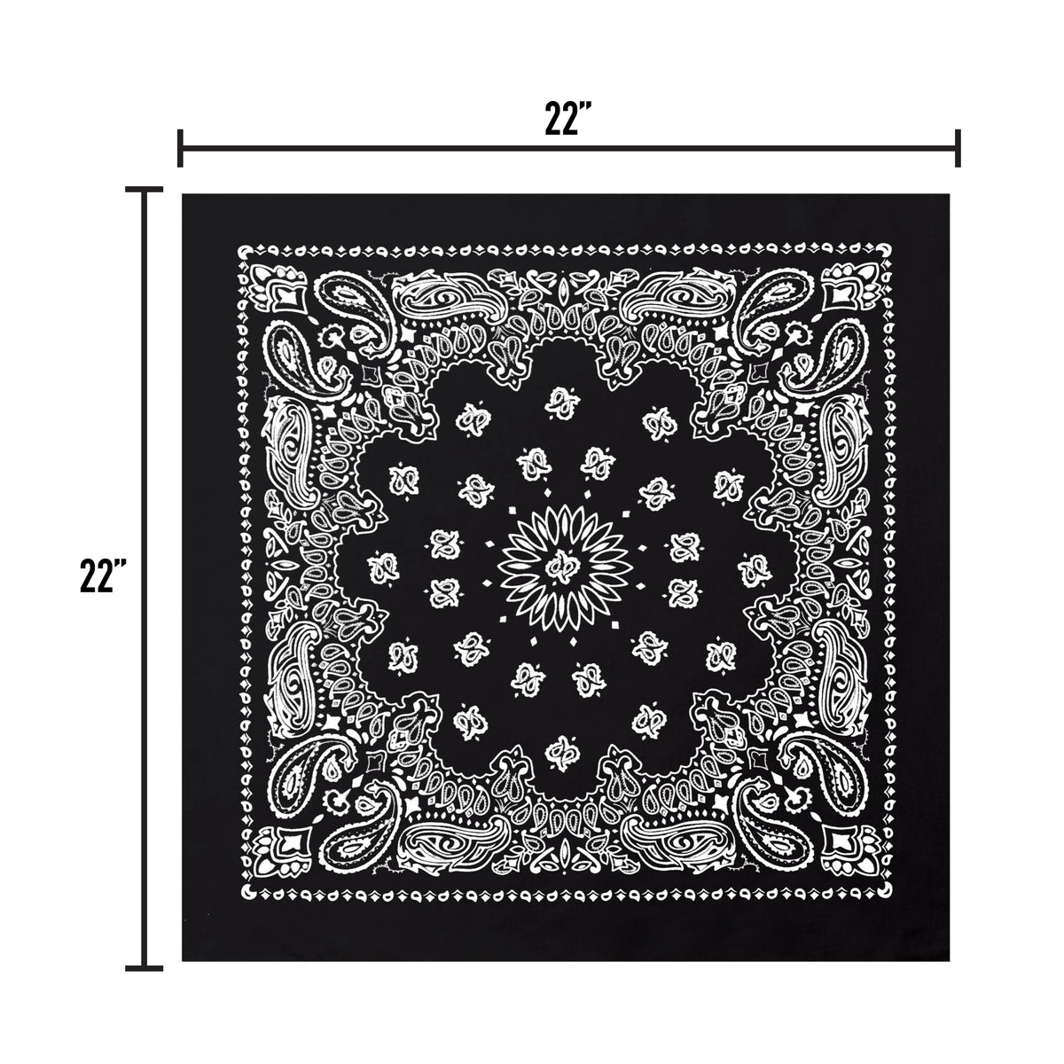 Rothco Trainmen Paisley Bandana - 22" X 22"
