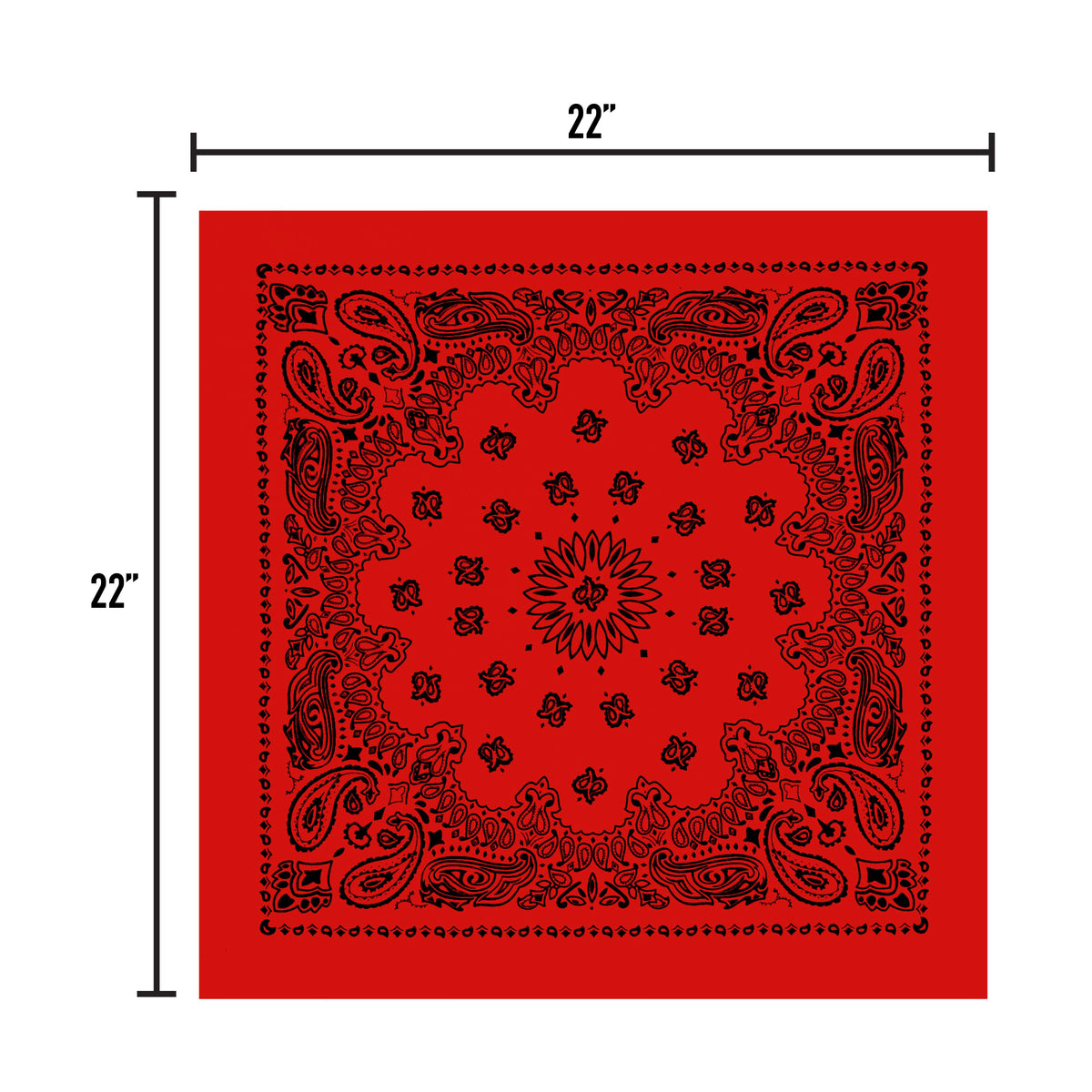 Rothco Trainmen Paisley Bandana - 22" X 22"