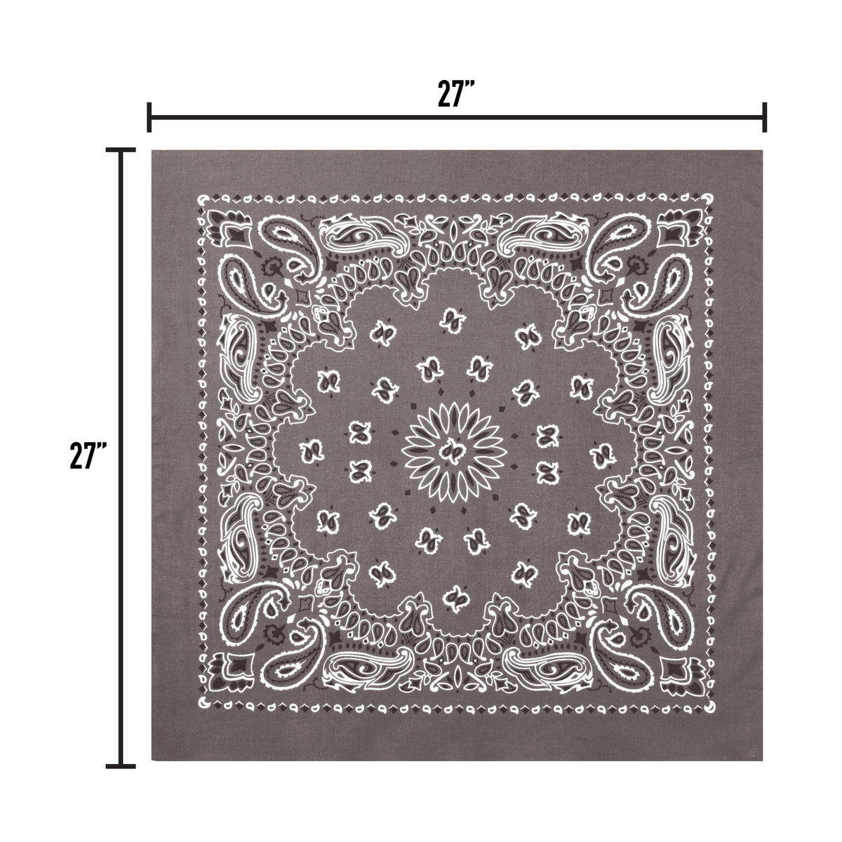Rothco Trainmen Paisley Bandana – Extra-Large - 27” X 27"