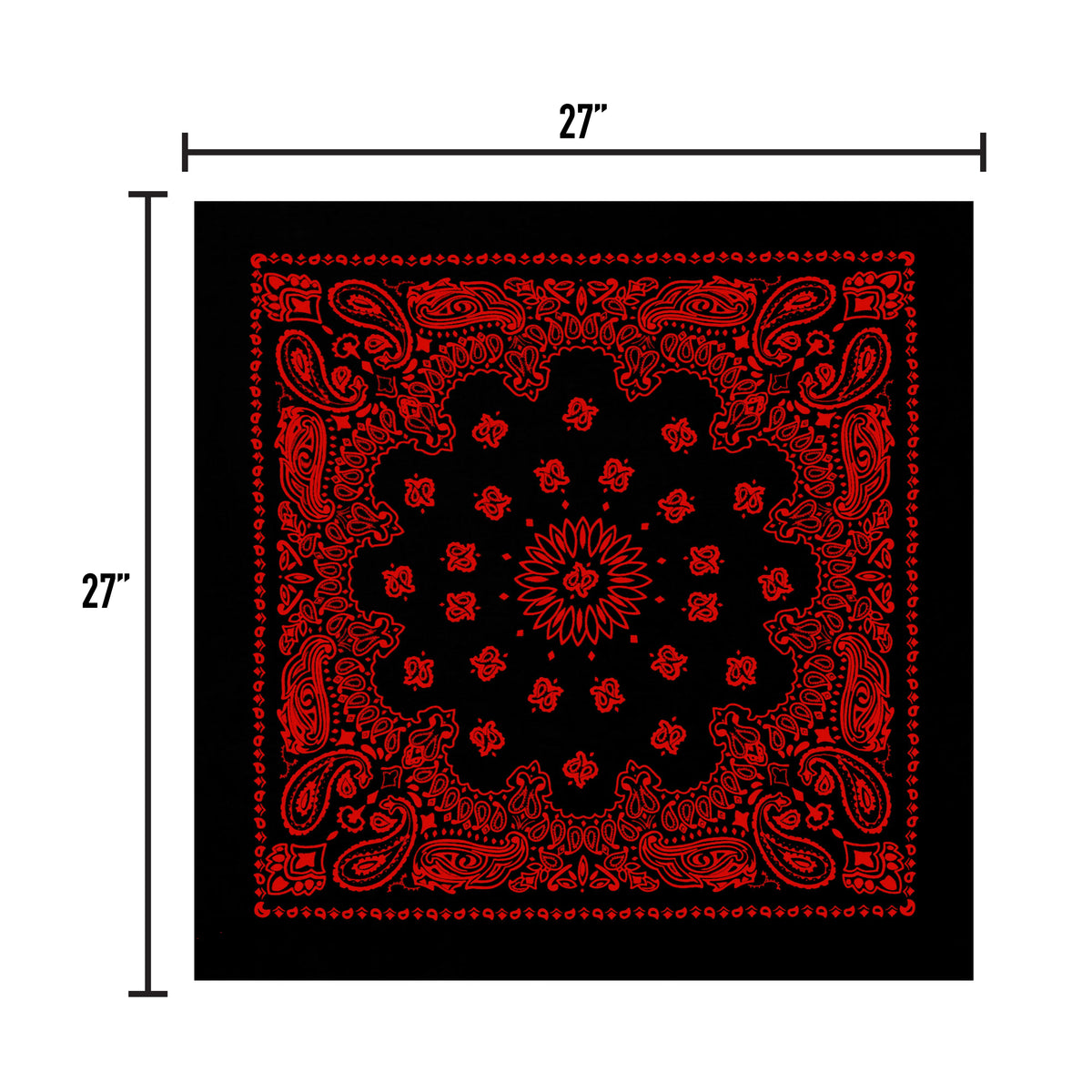 Rothco Trainmen Paisley Bandana – Extra-Large - 27” X 27"