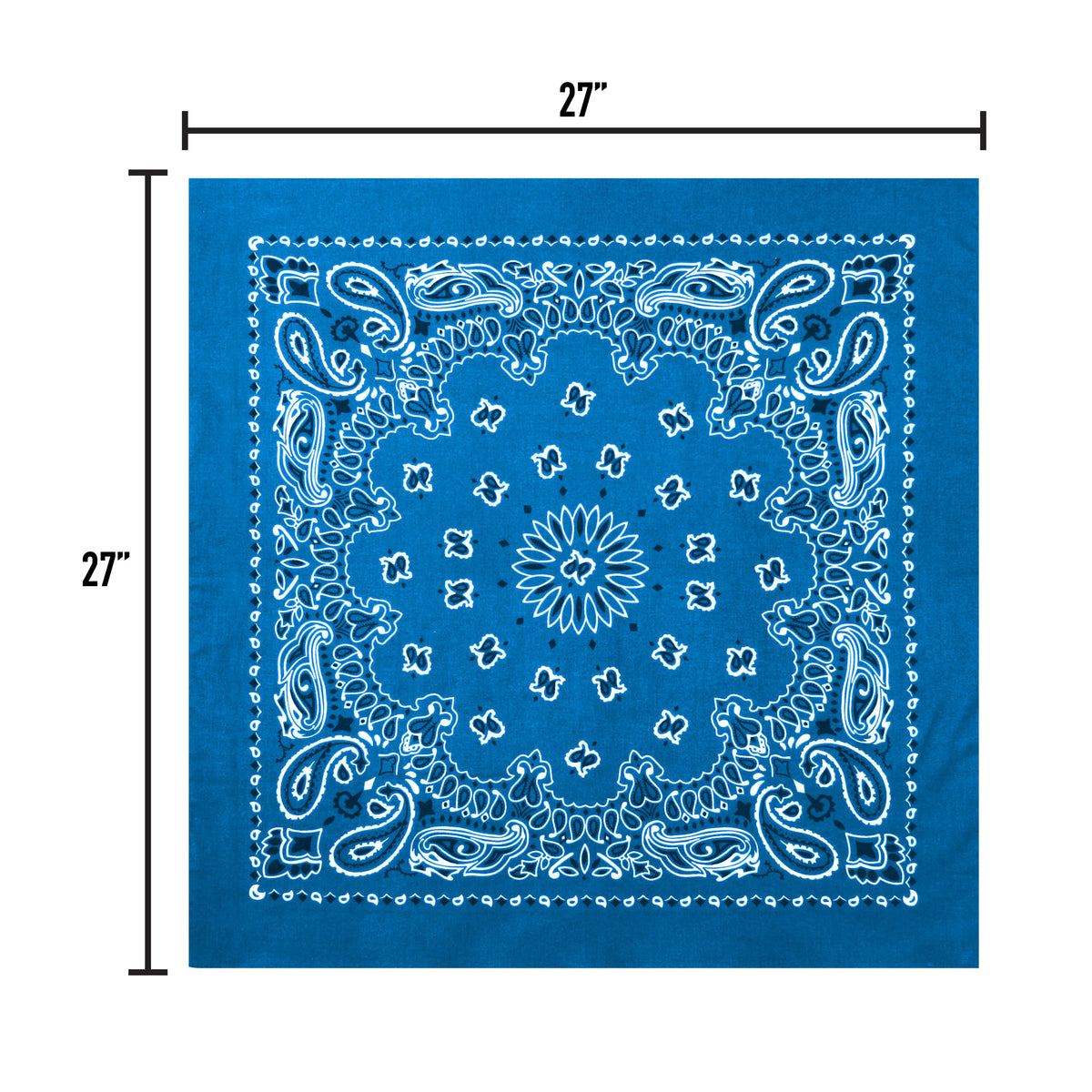 Rothco Trainmen Paisley Bandana – Extra-Large - 27” X 27"
