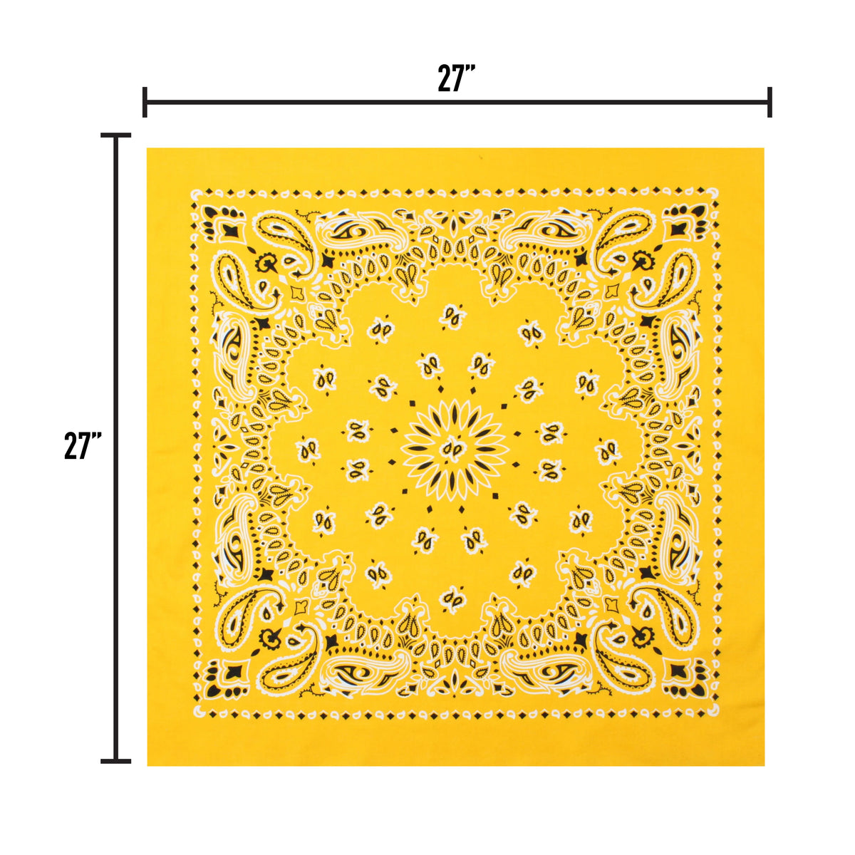 Rothco Trainmen Paisley Bandana – Extra-Large - 27” X 27"