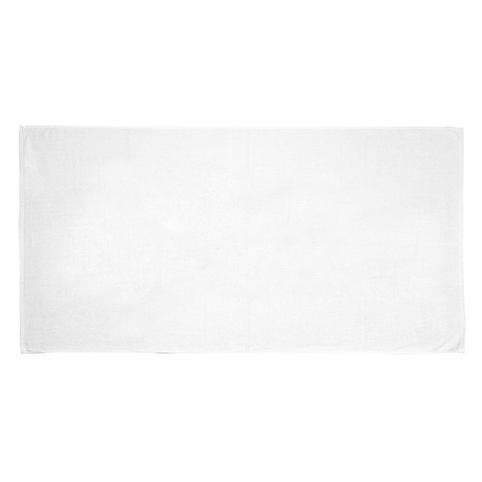 The Pro Towels Beach Towel - Jewel Collection, a soft cotton terry velour towel in plain white with a rectangular shape, is displayed flat on a white background.