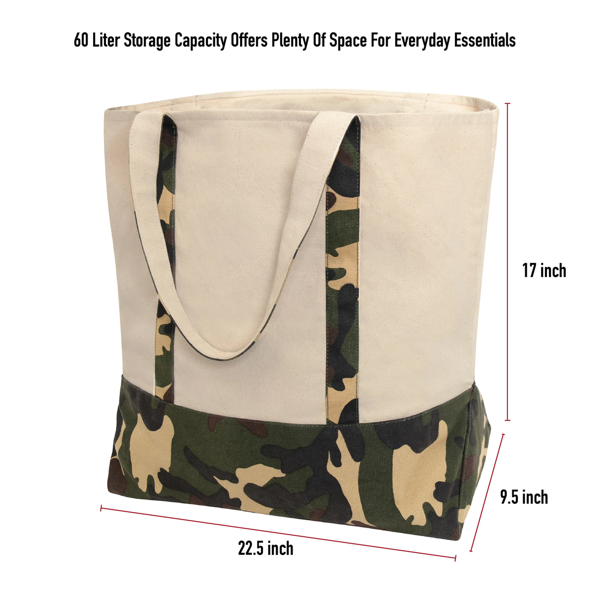 Rothco Large Camo Canvas Tote Bag