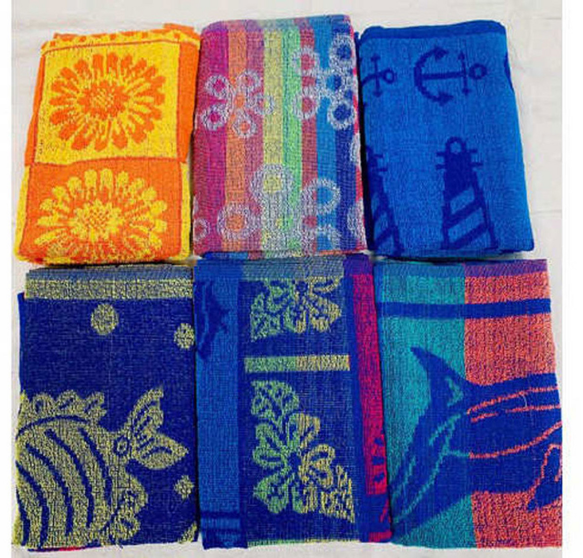 Promotional Beach Towels - 6 Color Assortment