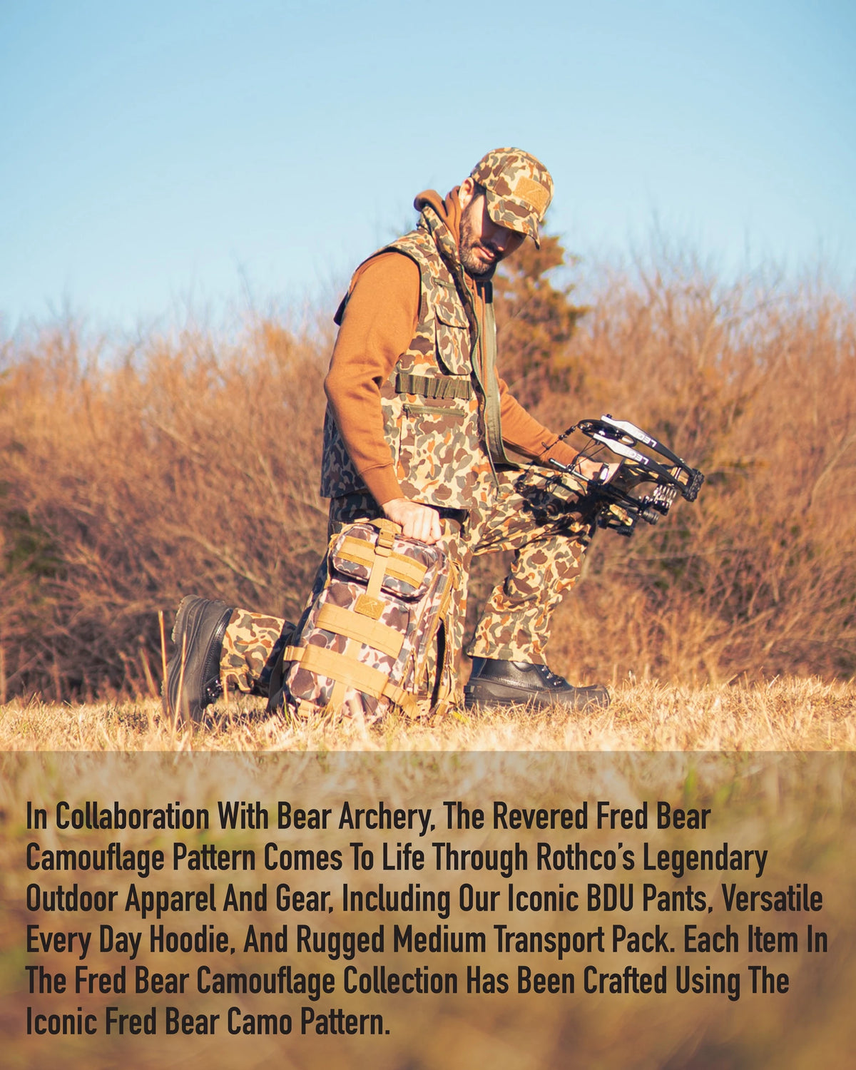 Rothco X Bear Archery Fred Bear Camo BDU Shirt