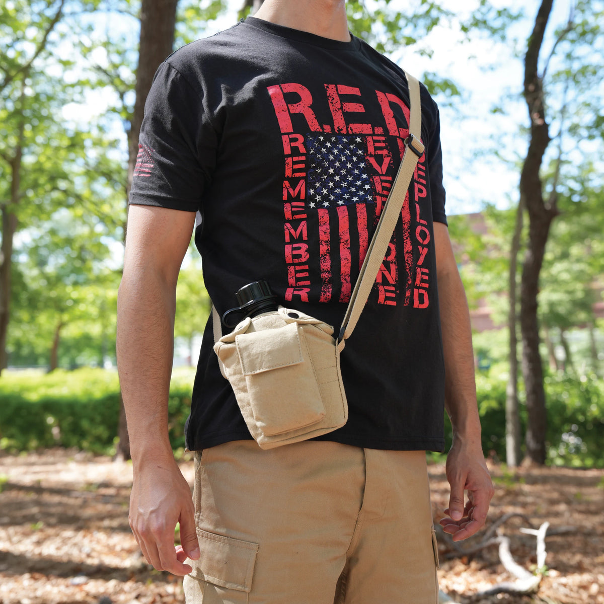 Rothco Vintage Canvas Carry-All Canteen Cover With Shoulder Strap