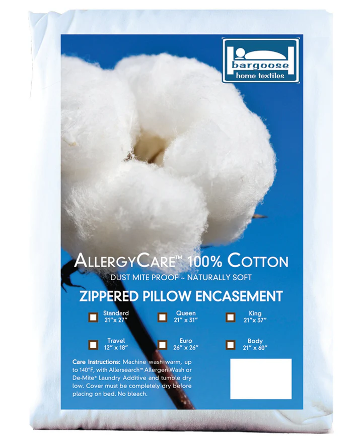 AllergyCare™ Cotton Allergen Barrier Pillow Protector by Bargoose