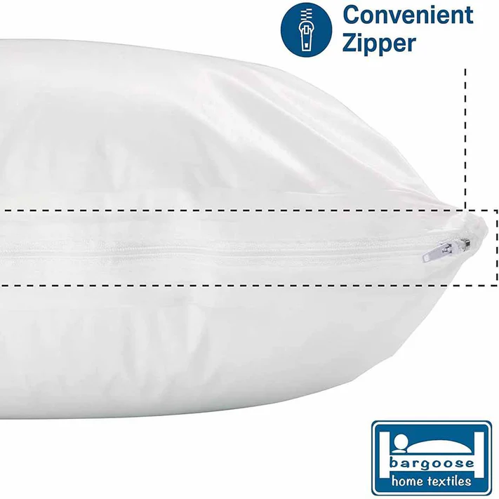 CleanAir® Allergy Pillow Protector - Zippered Dust Mite &amp; Spill Guard