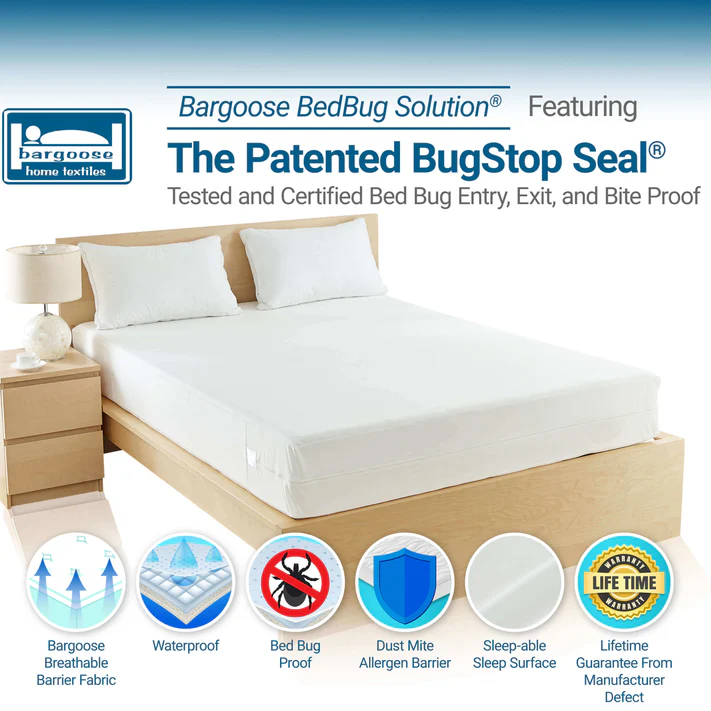 BedBug Solution™ Deep Hybrid Zippered Mattress Encasement - Fits 12”-16” Mattresses