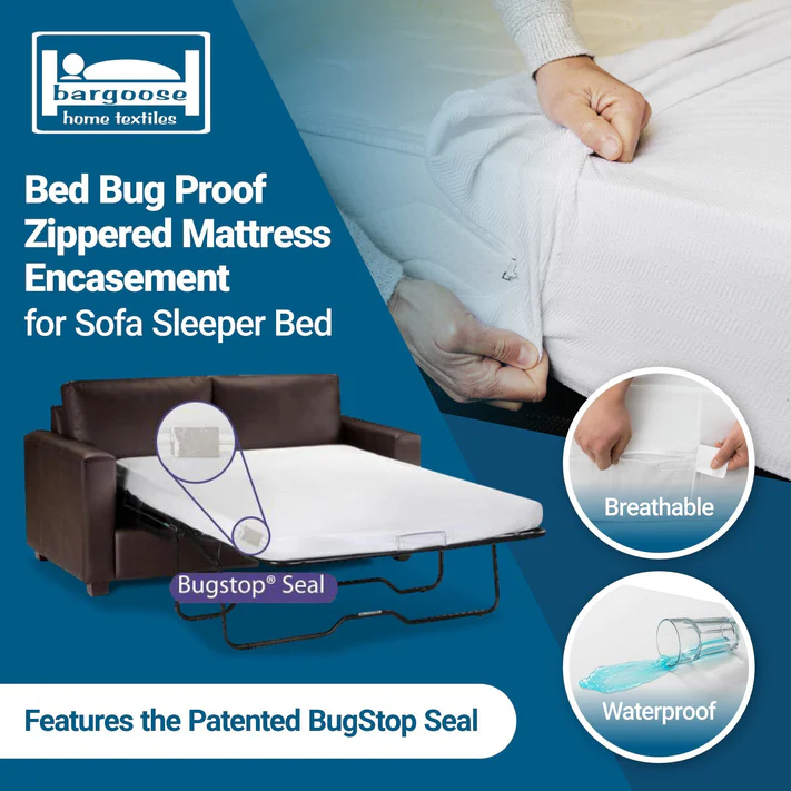 BedBug Solution™ Elite Sleeper Sofa Zippered Encasement