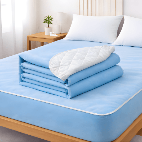 Waterproof bulk hospital bed protectors fitted on medical mattress for healthcare and patient care use