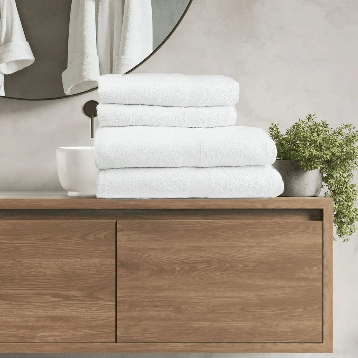 Bathmat - Oxford Silver Towel  (Bale Pack Economy)