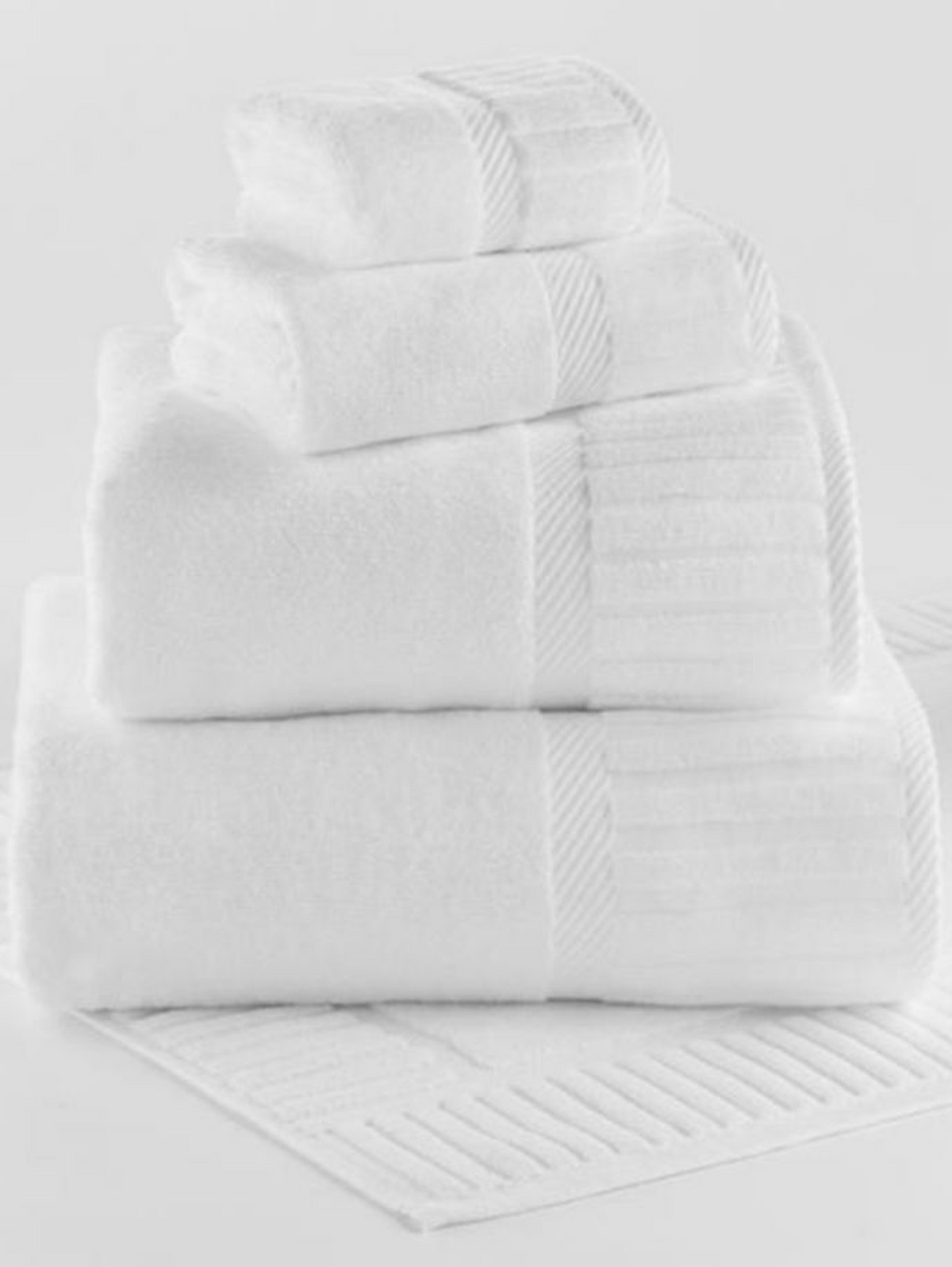 Bath Towel Terry Ensemble 100% Cotton - 1Concier