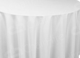 The Ganesh Mills Oxford Round Table Linen - Multicolor offers durable, stylish table linens that drape elegantly over round tables, perfect for any occasion.